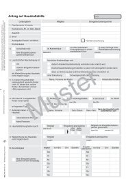 Hinweise zum Antrag auf Betriebs- und Haushaltshilfe